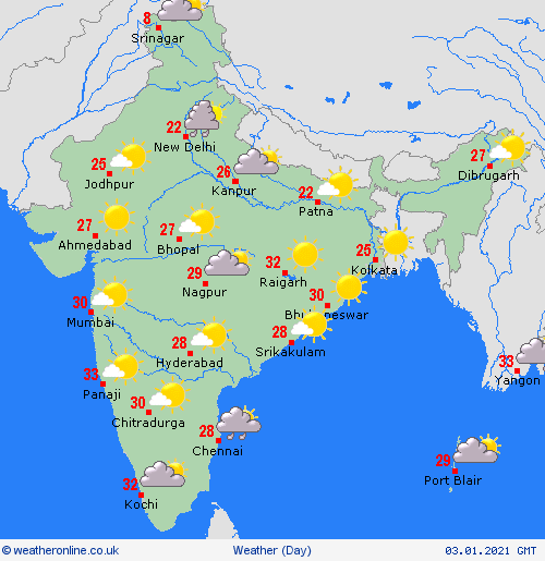 India weather forecast latest, january 3: temperatures rise and rainfall expected in some parts of delhi